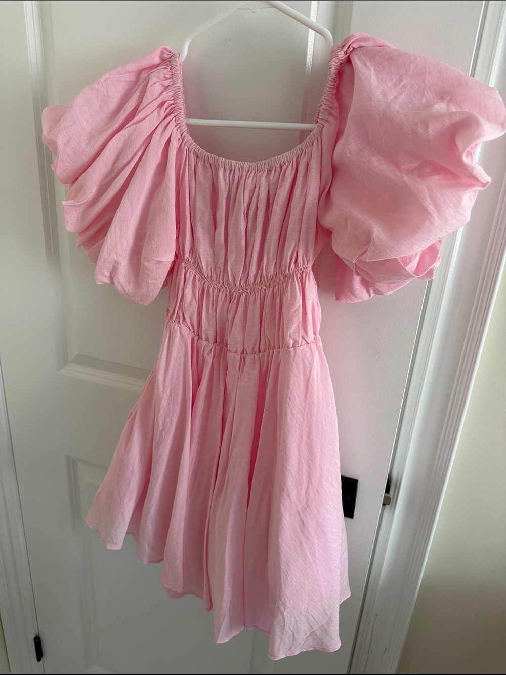 Princess Polly Puff-Sleeve Pink Dress